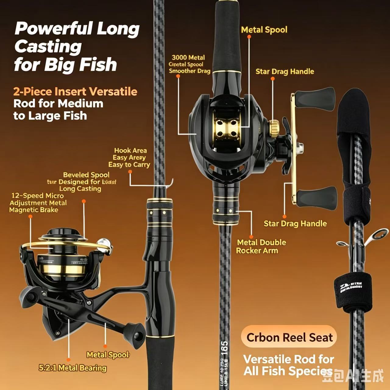 Carbon Fiber Fishing Rod & Ree - Fishing Rod Carbon Fiber recension och pris