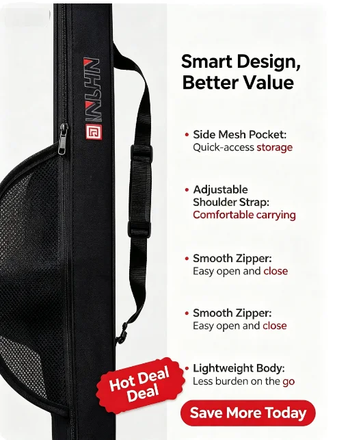 New Portable Fishing Rod Bag W - Fishing Rod Case recension och pris